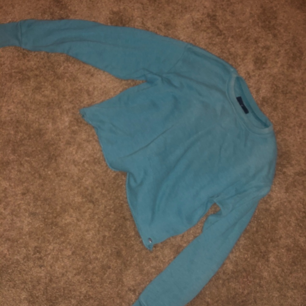 Long sleeve cropped shirt